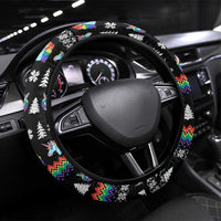 Unicorn Pew Pew Christmas Steering Wheel Cover Xmas Holiday Patterns - Wonder Print Shop