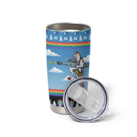 Unicorn Pew Pew Christmas Tumbler Cup Xmas Holiday Patterns - Wonder Print Shop