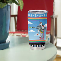 Unicorn Pew Pew Christmas Tumbler Cup Xmas Holiday Patterns - Wonder Print Shop
