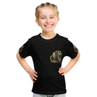 I Am The Storm Reaper Sunflower Roses Wings Kid T Shirt - Wonder Print Shop