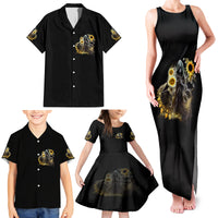 I Am The Storm Reaper Sunflower Roses Wings Family Matching Tank Maxi Dress and Hawaiian Shirt - Wonder Print Shop