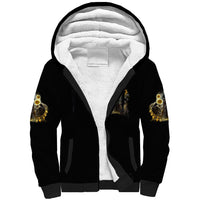 I Am The Storm Reaper Sunflower Roses Wings Sherpa Hoodie - Wonder Print Shop