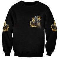 I Am The Storm Reaper Sunflower Roses Wings Sweatshirt - Wonder Print Shop