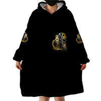 I Am The Storm Reaper Sunflower Roses Wings Wearable Blanket Hoodie - Wonder Print Shop