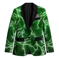 Personalized Darts Lightning Green Storm Blazer with Electric Energy Pattern and Dartboard Graphics - Wonder Print Shop