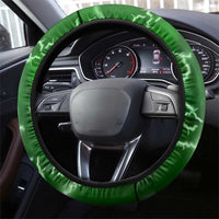 Darts Lightning Green Storm Steering Wheel Cover with Electric Energy Pattern and Dartboard Graphics - Wonder Print Shop