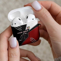Personalized Raven Billiards AirPods Case with Dark Cemetery Scene and Red Eye Crow Artwork - Wonder Print Shop