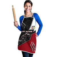 Personalized Raven Billiards Apron with Dark Cemetery Scene and Red Eye Crow Artwork - Wonder Print Shop