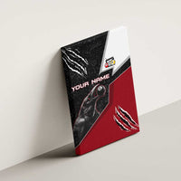 Personalized Raven Billiards Canvas Wall Art with Dark Cemetery Scene and Red Eye Crow Artwork - Wonder Print Shop