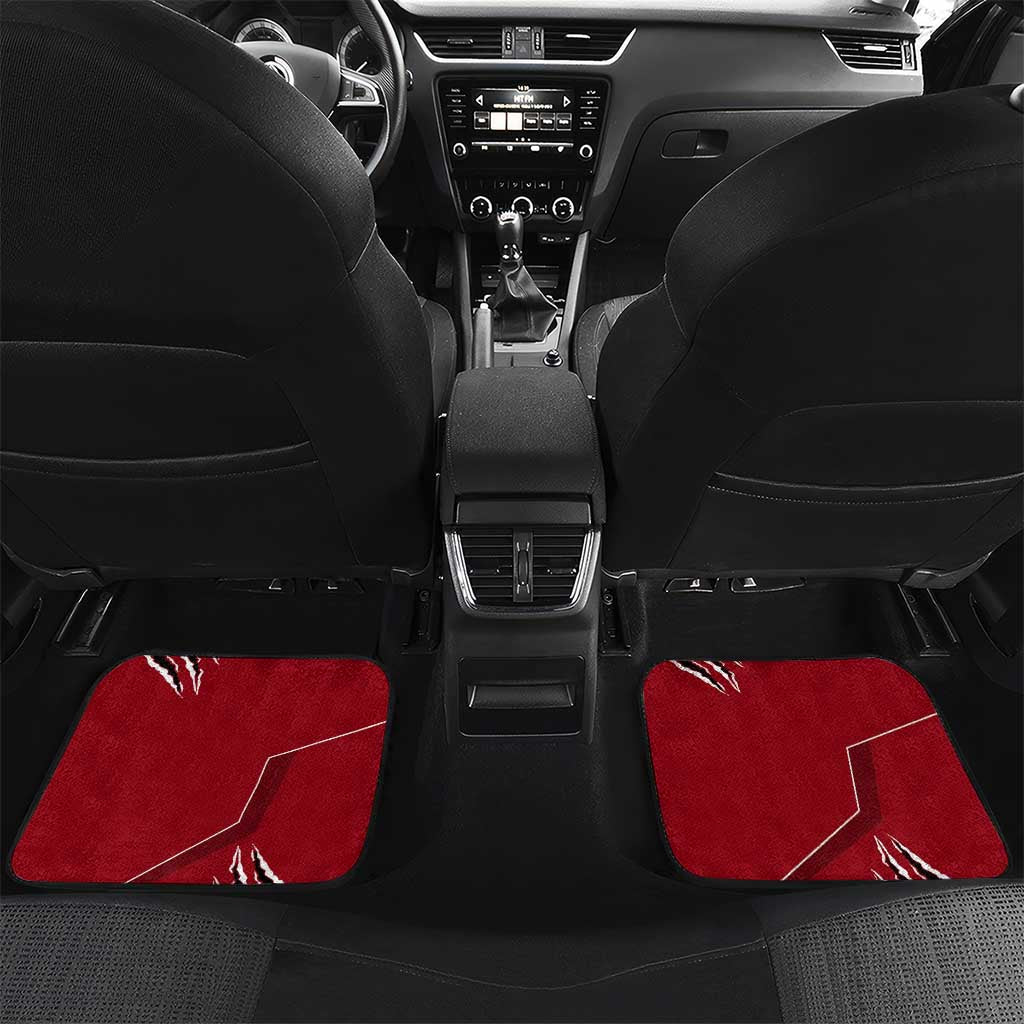 Personalized Raven Billiards Car Mats with Dark Cemetery Scene and Red Eye Crow Artwork - Wonder Print Shop