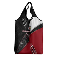 Personalized Raven Billiards Grocery Bag with Dark Cemetery Scene and Red Eye Crow Artwork - Wonder Print Shop