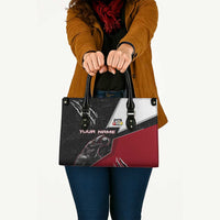 Personalized Raven Billiards Leather Bag with Dark Cemetery Scene and Red Eye Crow Artwork - Wonder Print Shop