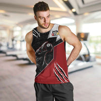 Personalized Raven Billiards Men Tank Top with Dark Cemetery Scene and Red Eye Crow Artwork - Wonder Print Shop