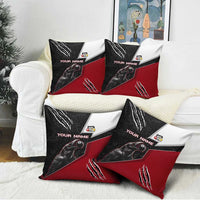 Personalized Raven Billiards Pillow Cover with Dark Cemetery Scene and Red Eye Crow Artwork - Wonder Print Shop