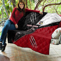 Personalized Raven Billiards Quilt with Dark Cemetery Scene and Red Eye Crow Artwork - Wonder Print Shop