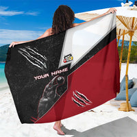 Personalized Raven Billiards Sarong with Dark Cemetery Scene and Red Eye Crow Artwork - Wonder Print Shop