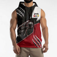 Personalized Raven Billiards Sleeveless Hoodie with Dark Cemetery Scene and Red Eye Crow Artwork - Wonder Print Shop