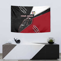 Personalized Raven Billiards Tapestry with Dark Cemetery Scene and Red Eye Crow Artwork - Wonder Print Shop