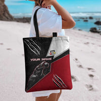 Personalized Raven Billiards Tote Bag with Dark Cemetery Scene and Red Eye Crow Artwork - Wonder Print Shop