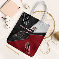 Personalized Raven Billiards Tote Bag with Dark Cemetery Scene and Red Eye Crow Artwork - Wonder Print Shop