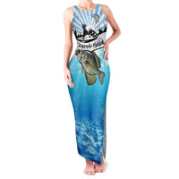 Personalized Crappie Fishing Family Matching Tank Maxi Dress and Hawaiian Shirt with Lake Water Splash Scene and Sunrise Silhouette Angler Design - Wonder Print Shop