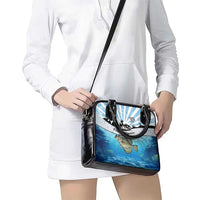 Personalized Crappie Fishing Shoulder Handbag with Lake Water Splash Scene and Sunrise Silhouette Angler Design - Wonder Print Shop