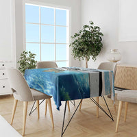 Personalized Crappie Fishing Tablecloth with Lake Water Splash Scene and Sunrise Silhouette Angler Design - Wonder Print Shop