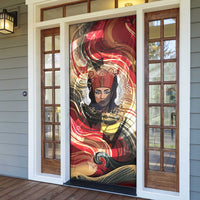 Amunet Door Cover with Egyptian Queen Portrait Ancient Mythology