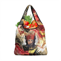 Amunet Grocery Bag with Egyptian Queen Portrait Ancient Mythology