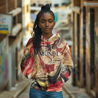 Amunet Hoodie with Egyptian Queen Portrait Ancient Mythology