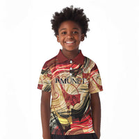 Amunet Kid Polo Shirt with Egyptian Queen Portrait Ancient Mythology