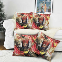 Amunet Pillow Cover with Egyptian Queen Portrait Ancient Mythology
