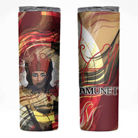 Amunet Skinny Tumbler with Egyptian Queen Portrait Ancient Mythology