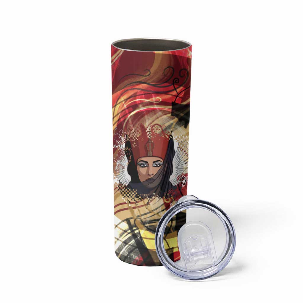 Amunet Skinny Tumbler with Egyptian Queen Portrait Ancient Mythology