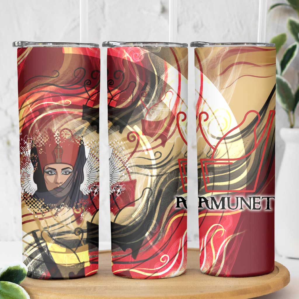 Amunet Skinny Tumbler with Egyptian Queen Portrait Ancient Mythology
