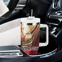 Amunet Tumbler With Handle with Egyptian Queen Portrait Ancient Mythology