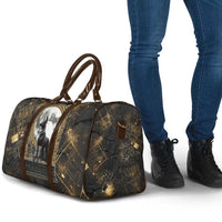 Anput Jackal Mask Travel Bag with Full Moon Egyptian Afterlife Symbolism
