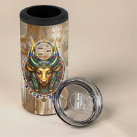 Hathor 4 in 1 Can Cooler Tumbler with Sacred Cow Head Egyptian Fertility Symbolism