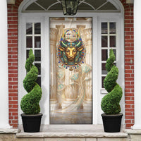 Hathor Door Cover with Sacred Cow Head Egyptian Fertility Symbolism