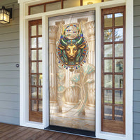 Hathor Door Cover with Sacred Cow Head Egyptian Fertility Symbolism