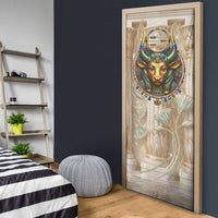 Hathor Door Cover with Sacred Cow Head Egyptian Fertility Symbolism