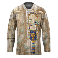Hathor Hockey Jersey with Sacred Cow Head Egyptian Fertility Symbolism