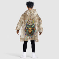 Hathor Kid Wearable Blanket Hoodie with Sacred Cow Head Egyptian Fertility Symbolism