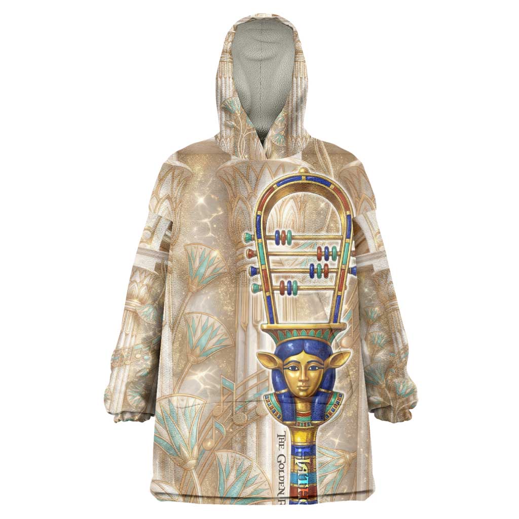 Hathor Kid Wearable Blanket Hoodie with Sacred Cow Head Egyptian Fertility Symbolism