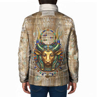 Hathor Padded Jacket with Sacred Cow Head Egyptian Fertility Symbolism