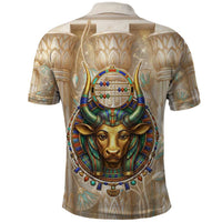 Hathor Polo Shirt with Sacred Cow Head Egyptian Fertility Symbolism