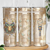 Hathor Skinny Tumbler with Sacred Cow Head Egyptian Fertility Symbolism