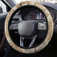 Hathor Steering Wheel Cover with Sacred Cow Head Egyptian Fertility Symbolism