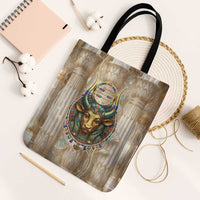 Hathor Tote Bag with Sacred Cow Head Egyptian Fertility Symbolism