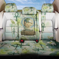 Heqet Nile Ankh Symbol Back Car Seat Cover Egyptian Lotus Motif in Watercolor Life Theme